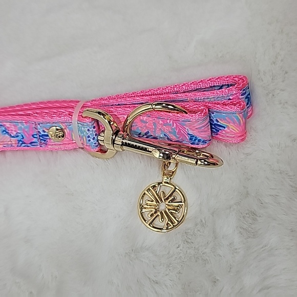 Lilly Pulitzer Dog Lead Splendor in the Sand Small/Medium - Picture 2 of 5
